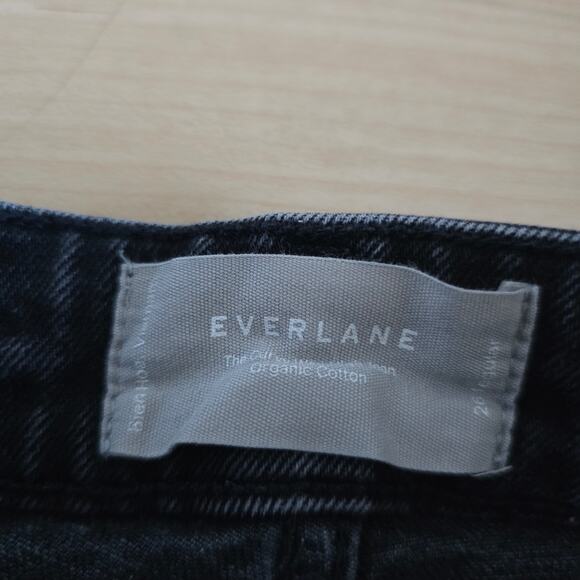 Everlane The Curvy Way High Jean Black Size 26 Ankle High Waisted Organic Cotton - Picture 4 of 10